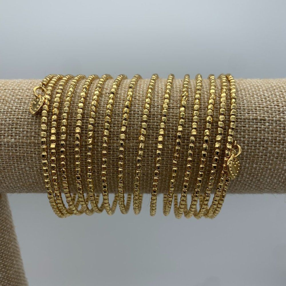 Stella & Dot Bardot Spiral Gold Bangle